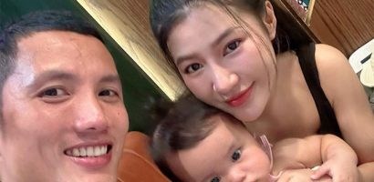 Thủ môn Đình Triệu có vợ xinh đẹp, body ‘cực cháy’
